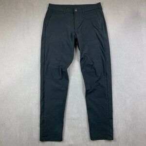 Lululemon Mens 32 Gray Chino ABC Commission Pant Slim Warpstreme Tapered 32x30